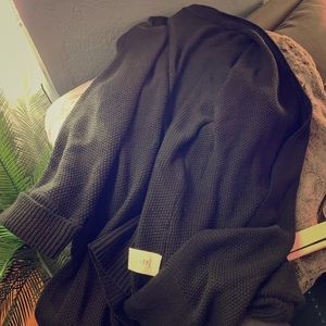 Long knit cardigan black never worn